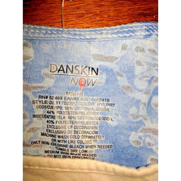 Danskin Now Top Multicolor Women Size Medium  Cotton Blend Long Sleeve - Picture 5 of 7